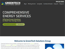 Tablet Screenshot of greentechsolutionsgroup.com